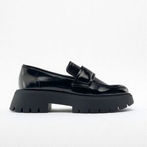 Zara Black Chunky Loafers